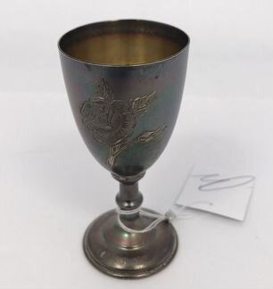 Серебряная Рюмка с позолотой