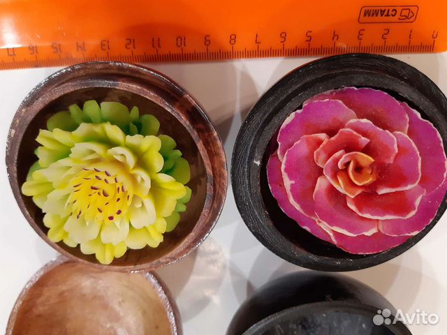 Подсвечник. Шкатулка Цветок из мыла