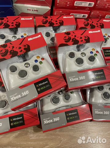 Геймпад Xbox 360 белый провдной