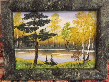 Картины из камня