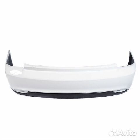 Задний бампер на приора 2 белое облако