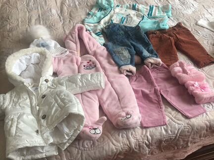 Детская одежда для девочек пакетом на 6месяцев