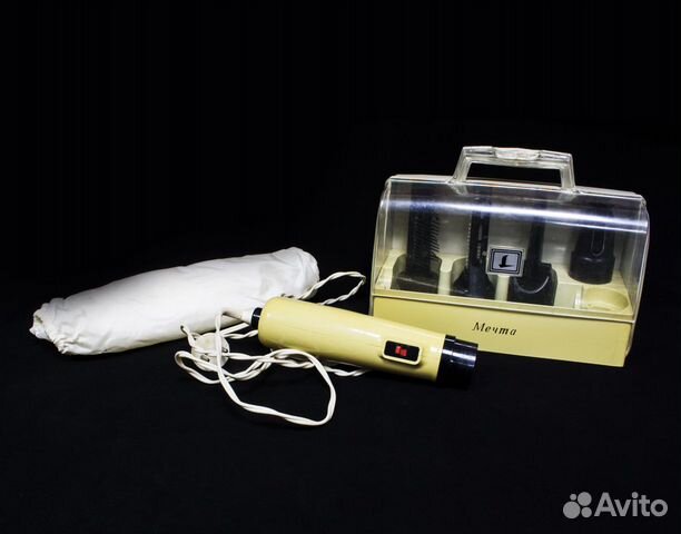 Фен для волос Мечта, с насадками, 1991 г, новый