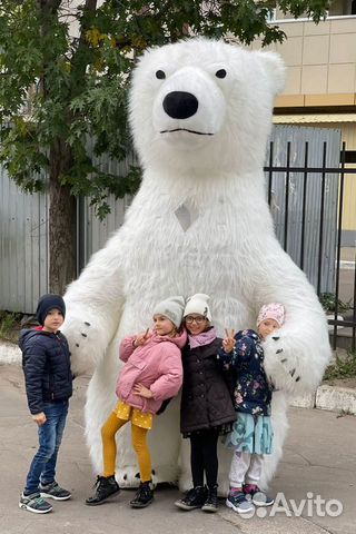 Ростовая кукла белый медведь фото