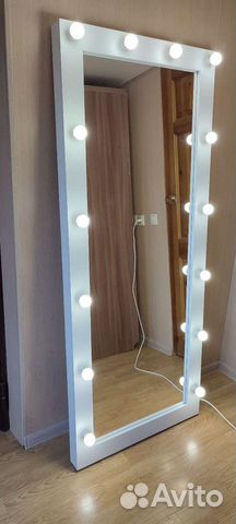 Гримерное зеркало напольное с лампами SmartBuy