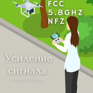 DJI прошивка (FCC, 5.8, дальность, высота, NFZ)