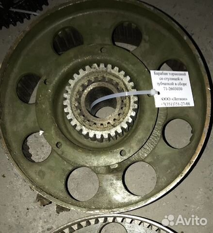 Барабан тормозной со ступицей и зубчаткой в сборе