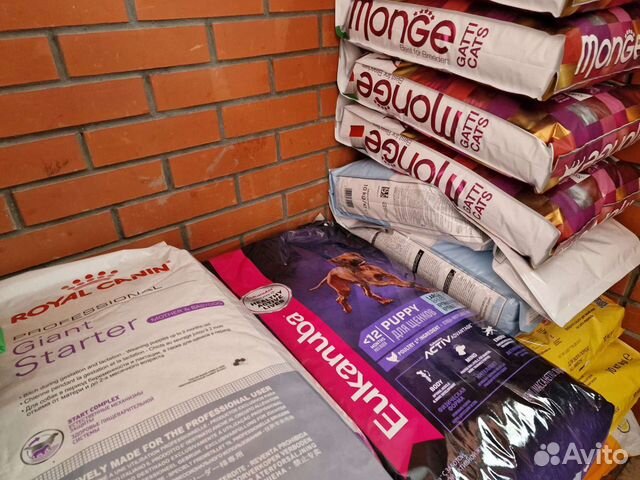 Корма Monge, Gemon, Royal Canin, Purina, ProPlan