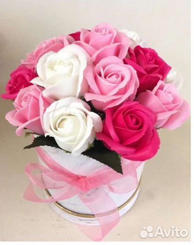 Букет из мыльных роз