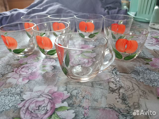 Чашки стекло СССР, 80-е