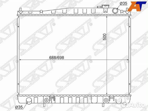 Радиатор infiniti QX4, infiniti QX4 #R50 97-04, ni