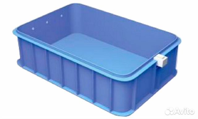 бассейн для узв из полипропилена. полипропиленовая емкость прямоугольная. пластиковая открытая ёмкость 1000*500. емкость открытая. емкость круглая с крышкой.