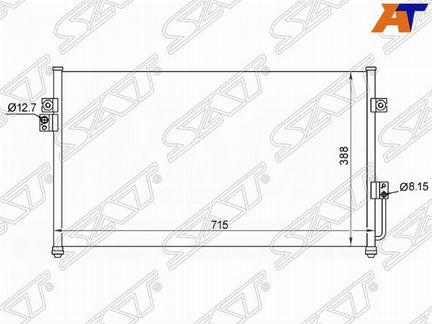 Радиатор кондиционера hyundai terracan