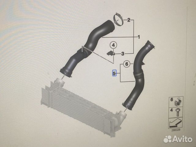 Патрубок интеркуллера n13 BMW F20 F30