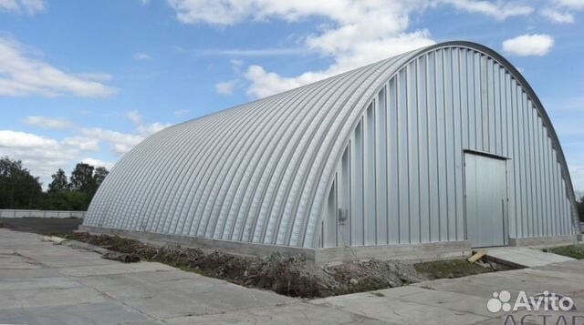 Разных размеров Арочный Ангар Для техники 20х9х60м