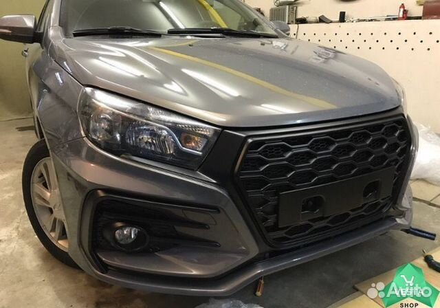 Бампер передний Веста X-Mug окрашенный