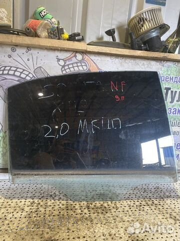 Стекло двери заднее правое Hyundai Sonata 5 (NF)