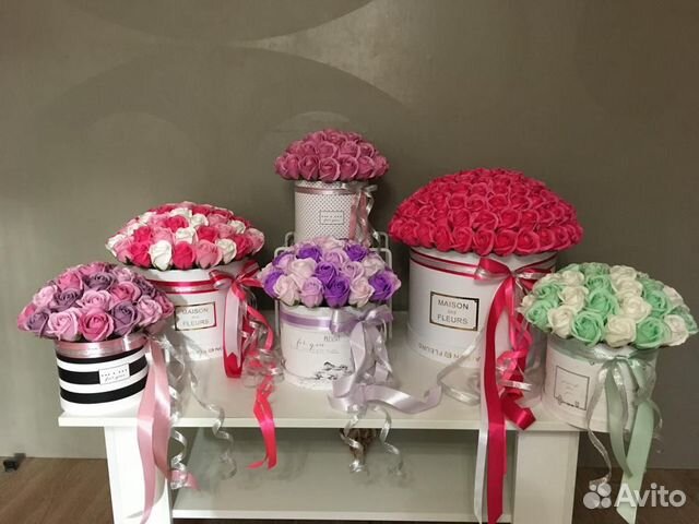 Букет мыльных роз на 1 сентября подарок Учителю