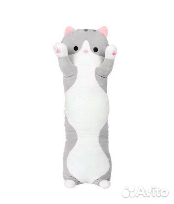 Кот Батон. Мягкая игрушка подушка длинный 100 см