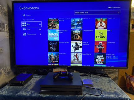 Sony PS4 Pro 1Tb/5Tb Прошитые + более 3000 игр