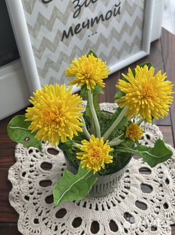Одуванчики.Подарок Ручная работа