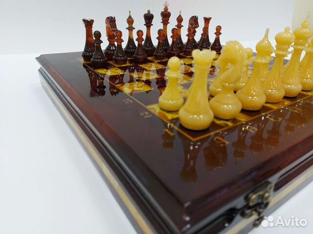 Шахматы янтарные арт. 000026
