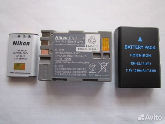 Аккумуляторы для фотоаппаратов nikon