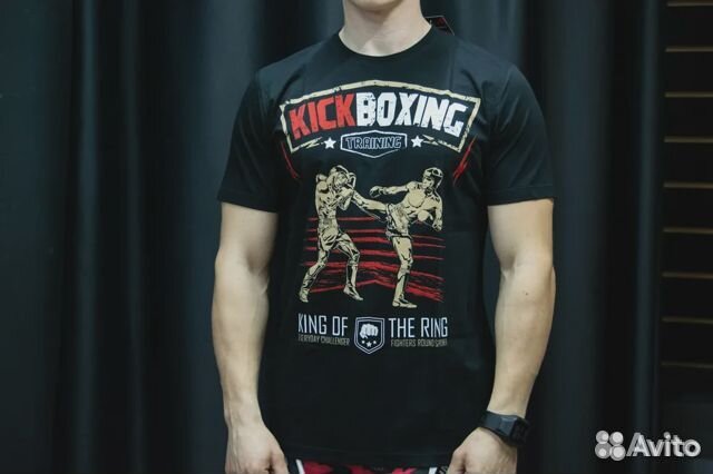 Футболка принт кикбоксинг