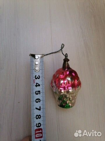 Советская ёлочная игрушка Корзина с ягодами