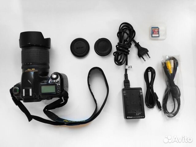 Nikon d80 + 18-135mm f/3.5-5.6 полная комплектация