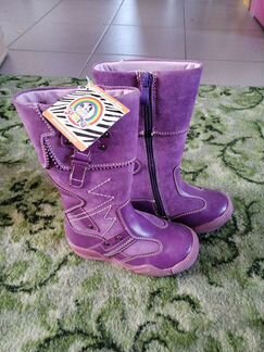 Зимние сапожки Зебра для девочки рр 25