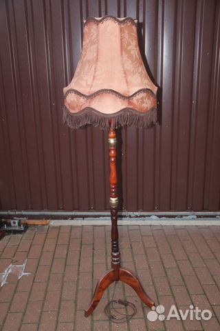 Торшер напольный светильник маркиз абажур гдр СССР