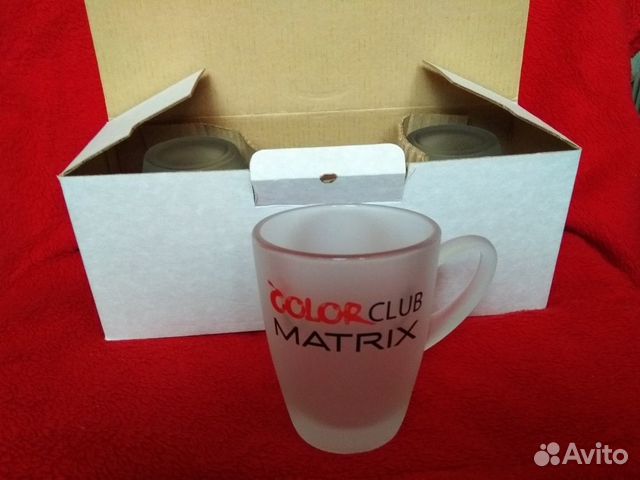 Кружки матовое стекло и стаканы набор по 3 шт