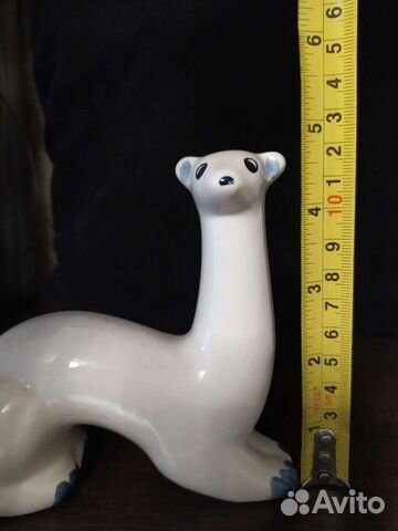 Статуэтка зик «Ласка (Горностай)»фарфорссср