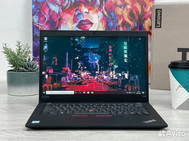 Безрамочный Lenovo X390 i5-8250U 8 SSD 256 FHD IPS