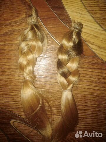Волосы для наращивания, крашеные, примерно 21см