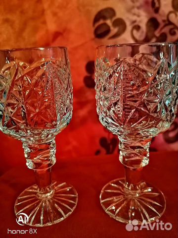 Хрустальные рюмки на ножке СССР