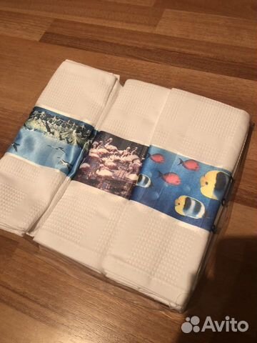 Сатиновые полотенца (набор 6шт)