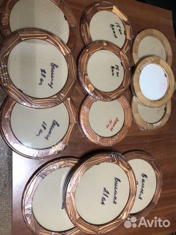 Рамка для фотографий круглая дерево