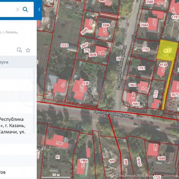 Кадастровая карта салмачи казань