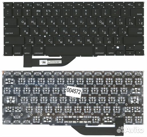 Клавиатура MacBook Pro A1398 плоский Enter