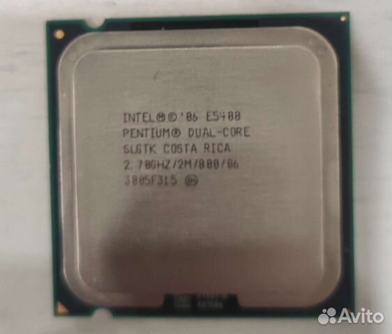 Процессор Intel core 2 duo E8400, E5400