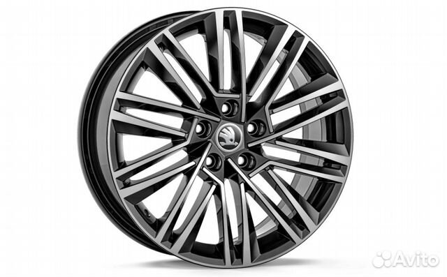 Оригинальные литые диски R18 Luxon black Skoda купить в Москве | Авито
