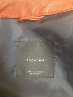 Кожаная куртка мужская Zara