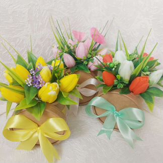 Тюльпаны, розы и другие цветы из мыла