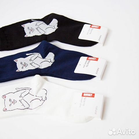 Носки новые с котом RipNdip