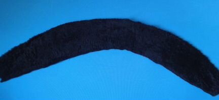 Цигейковые воротники чёрные и коричневые+ нутрия