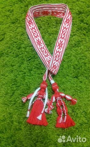 Женский свадебный славянский пояс