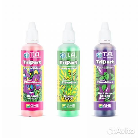 Комплект базовых удобрений tripart T.A. 3Х60 GHE