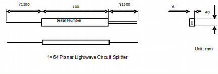 1х64 Оптический делитель разветвитель сплиттер PON